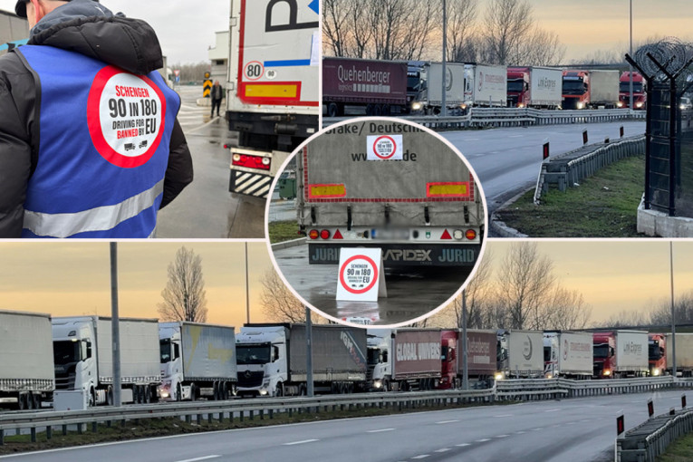 "Evropo, izvoli, roba ti je na granicama": Kamioni blokirali granične prelaze ka Šengenu