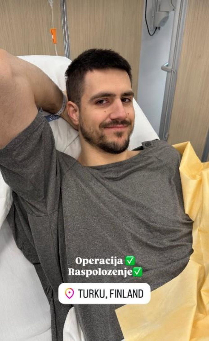 Marinković iz Finske poslao snažnu poruku! Kapiten Partizana uspešno operisan! (FOTO)