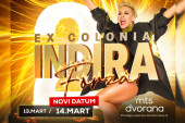 Žurke koje se ne propuštaju! Indira Forza "Ex Colonia" dva dana u MTS dvorani - 13. i 14. marta!