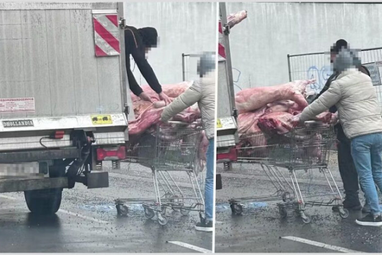 Higijenski užas u Beču: Sirovo meso prevoženo u kolicima za kupovinu