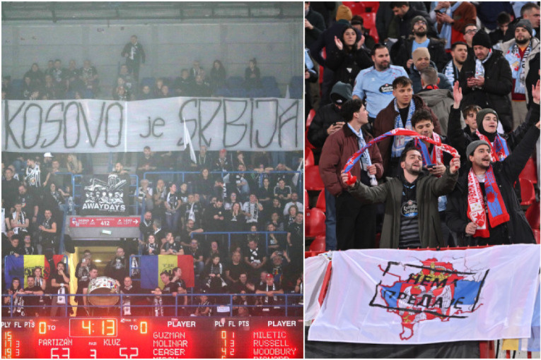 Hvala Španci, hvala Rumuni: Navijači Selte i Kluža kažu "Kosovo je Srbija" (FOTO)
