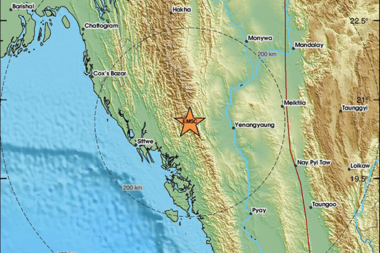 Dobro se zatreslo! Jak zemljotres pogodio Mjanmar