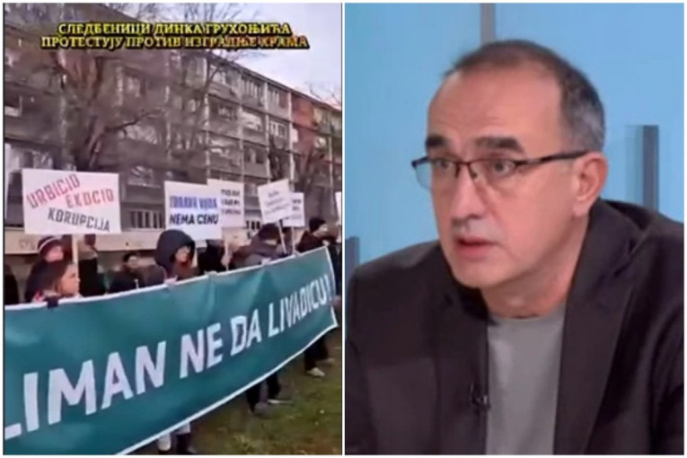 Udar na SPC usred Novog Sada: Blokaderi digli protest samo zbog izgradnje pravoslavnog hrama u blizini Štranda (VIDEO)