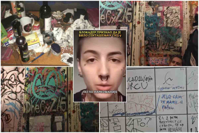 Jezivo priznanje štrokadera: SKC pod blokadom je bil leglo narkomanije i geng bengova sa maloletnicima (VIDEO)