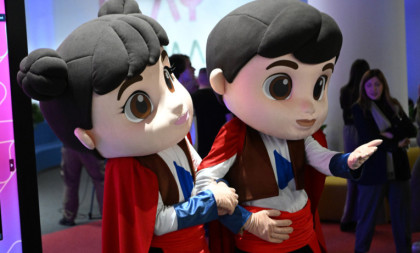 Maskote Rastko i Milica predstavljene uživo u Ekspo Plejgraundu na Beogradskom sajmu