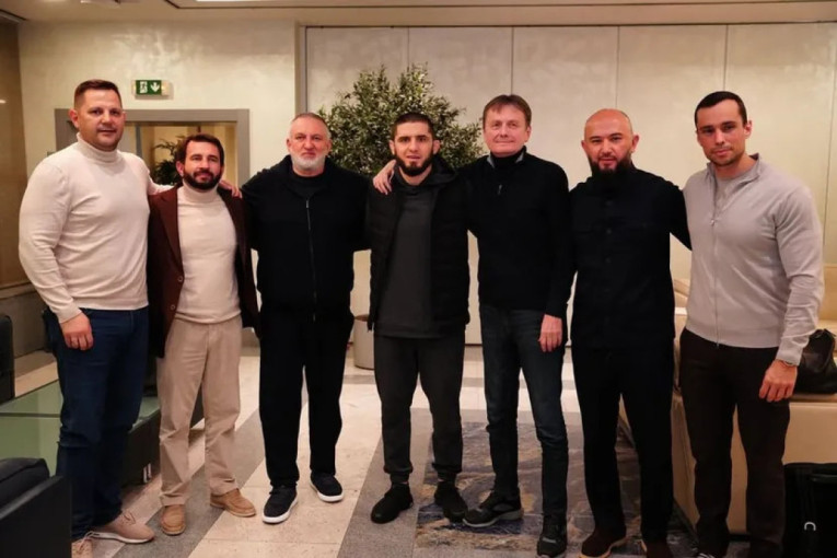 Islam Mahačev stigao u Beograd: Ministar Glišić i čelni ljudi MMA saveza Srbije i BSS ugostili UFC šampiona!