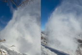 U Japanu se formirao snežni tornado: Dramatičan snimak fascinirao mreže (VIDEO)