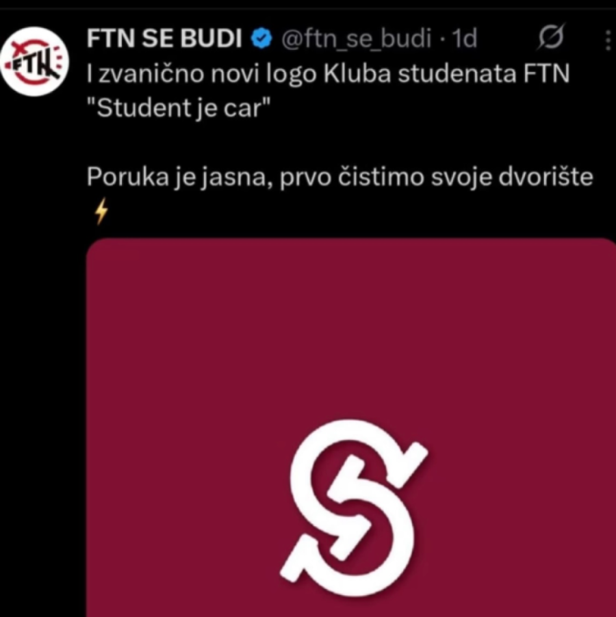 Zašto logo sa FTN neodojivo podseća na simbol ustaštva?