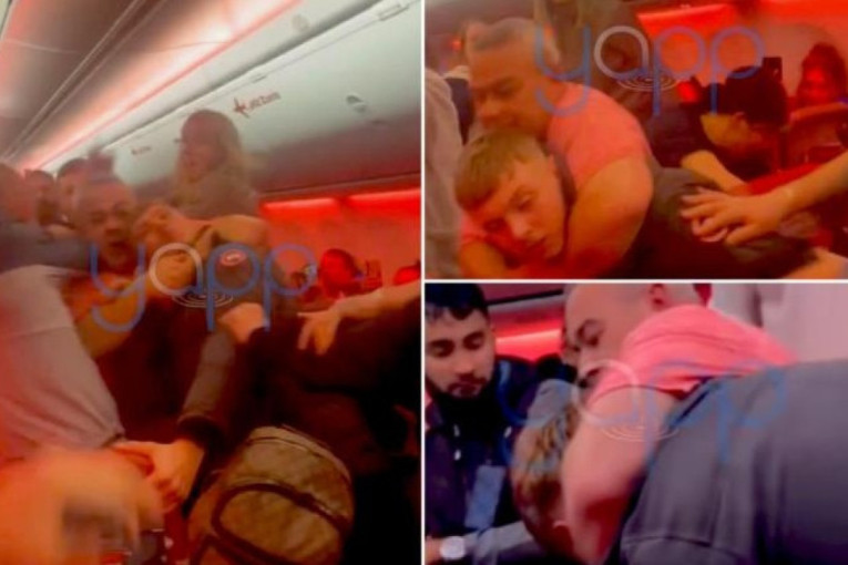 Krv i zubi po podu aviona: Tuča usred leta, policija upala po sletanju (VIDEO)