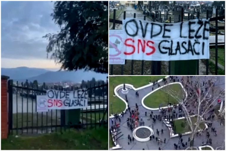 Skandal bez presedana! Blokaderi vandalizovali groblje - ni mrtvima ne daju mira! (VIDEO)
