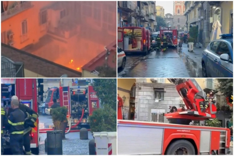 Vatra progutala simbol Napulja: Urušila se kupola, izgoreli i stanovi (VIDEO)