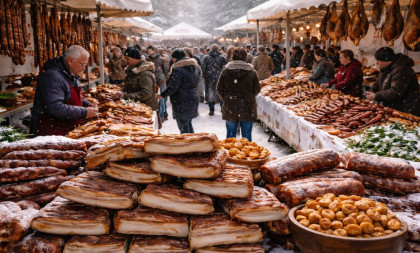 Svi putevi vode u Kačarevo! Počela "Slaninijada", a izbor šarenolik: Od čokolade sa čvarcima do raznih slanih delikatesa