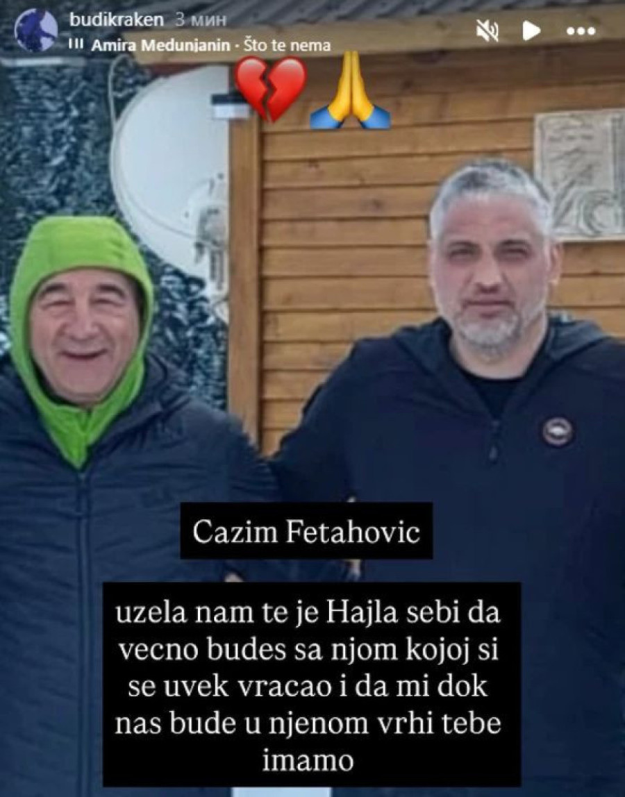 Čeda Jovanović skrhan bolom: Oprostio se od prijatelja čije je telo pronađeno na planini (FOTO)