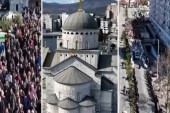 Veličanstvena litija ulicama Podgorice: Reke vernika u slavu Svetog Simeona Mirotočivog (VIDEO)