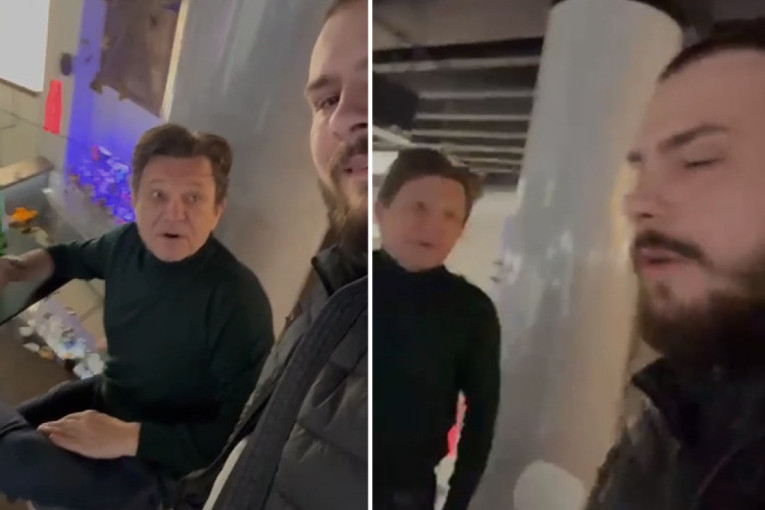 Bjela bi ponovo da bije: Nasrnuo na čoveka usred kafića (VIDEO)