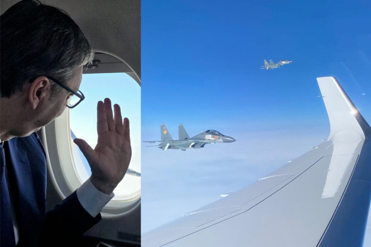 Vučićev avion u vazdušnom prostoru Kazahstana sačekali "suhoji 30" u znak dobrodošlice
