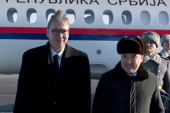 Vučić stigao u Astanu, tri aviona "SU 30" pratila avion predsednika: Zahvalan premijeru na srdačnom dočeku (FOTO)