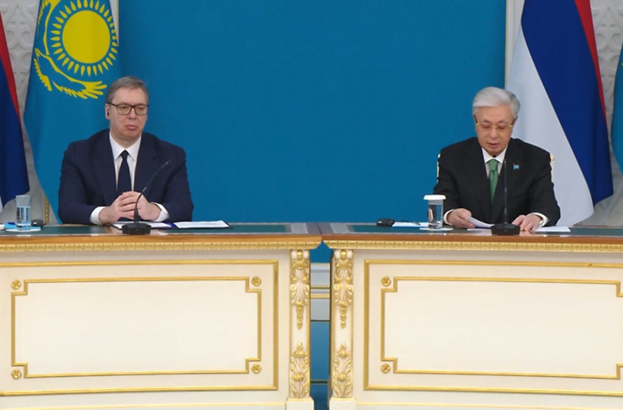 Tokajev priredio svečani ručak za Vučića i srpsku delegaciju uz "Tamo daleko" (FOTO/VIDEO)