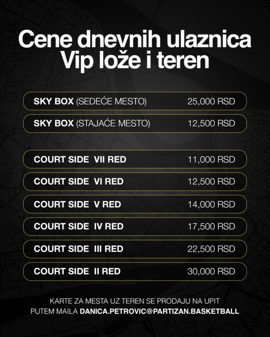 Stiže Dubai, Partizan pušta karte u prodaju (FOTO)