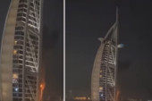 Gori simbol Dubaija: Projektil zapalio Burdž Al Arab! (VIDEO)