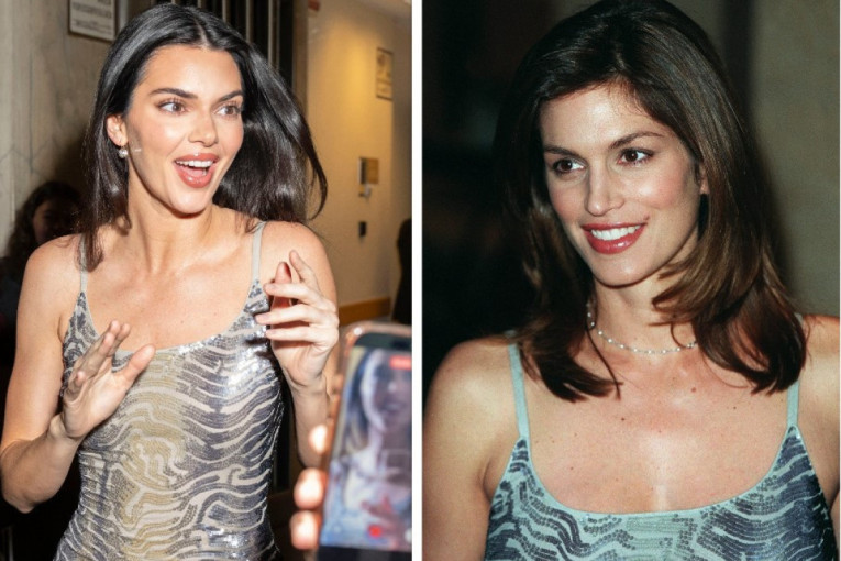 Modni dragulj: Kendal Džener vratila u život čuvenu haljinu iz devedesetih koju je nosila Sindi Kraford (FOTO)