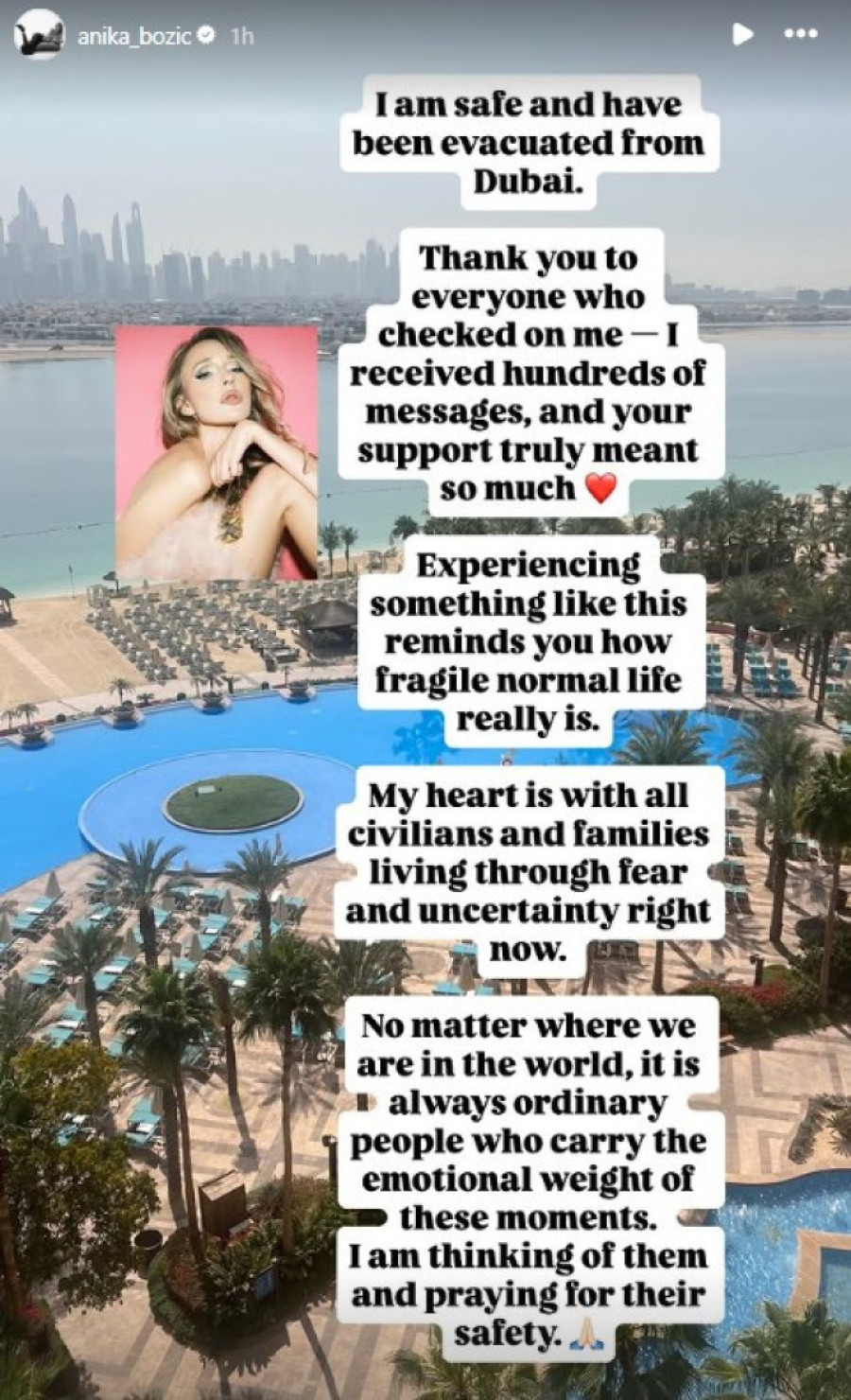 Srpkinja udata za arapskog milijardera evakuisana iz Dubaija: Odmah se oglasila! (FOTO)