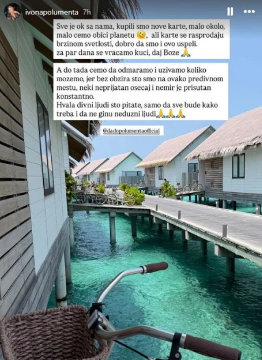 "Dobro da smo i ovo uspeli..." Polumentina trudna žena oglasila se s Maldiva! (FOTO)