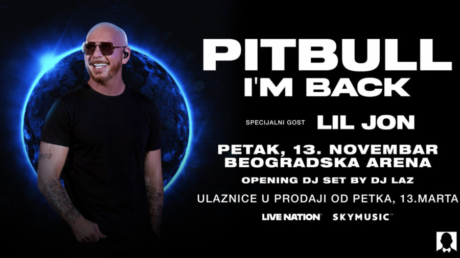 Pitbull manija trese region: Skymusic potvrdio – u prvih sat vremena u pretprodaji gotovo rasprodata Beogradska arena