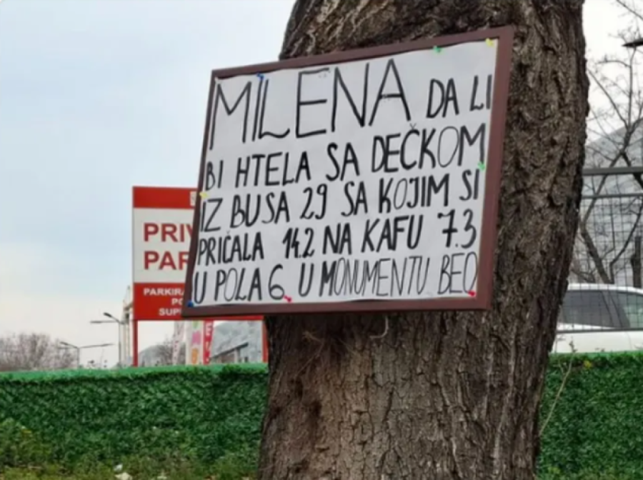 Dečko iz 29-ke traži Milenu: Ovo je originalan poziv na sastanak (FOTO)