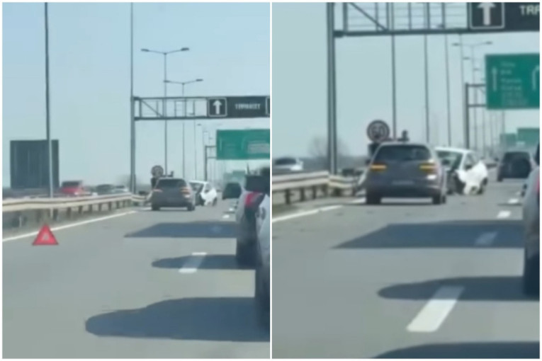 Težak udes kod Dobanovačke petlje: Naježićete se kad vidite snimak (VIDEO)