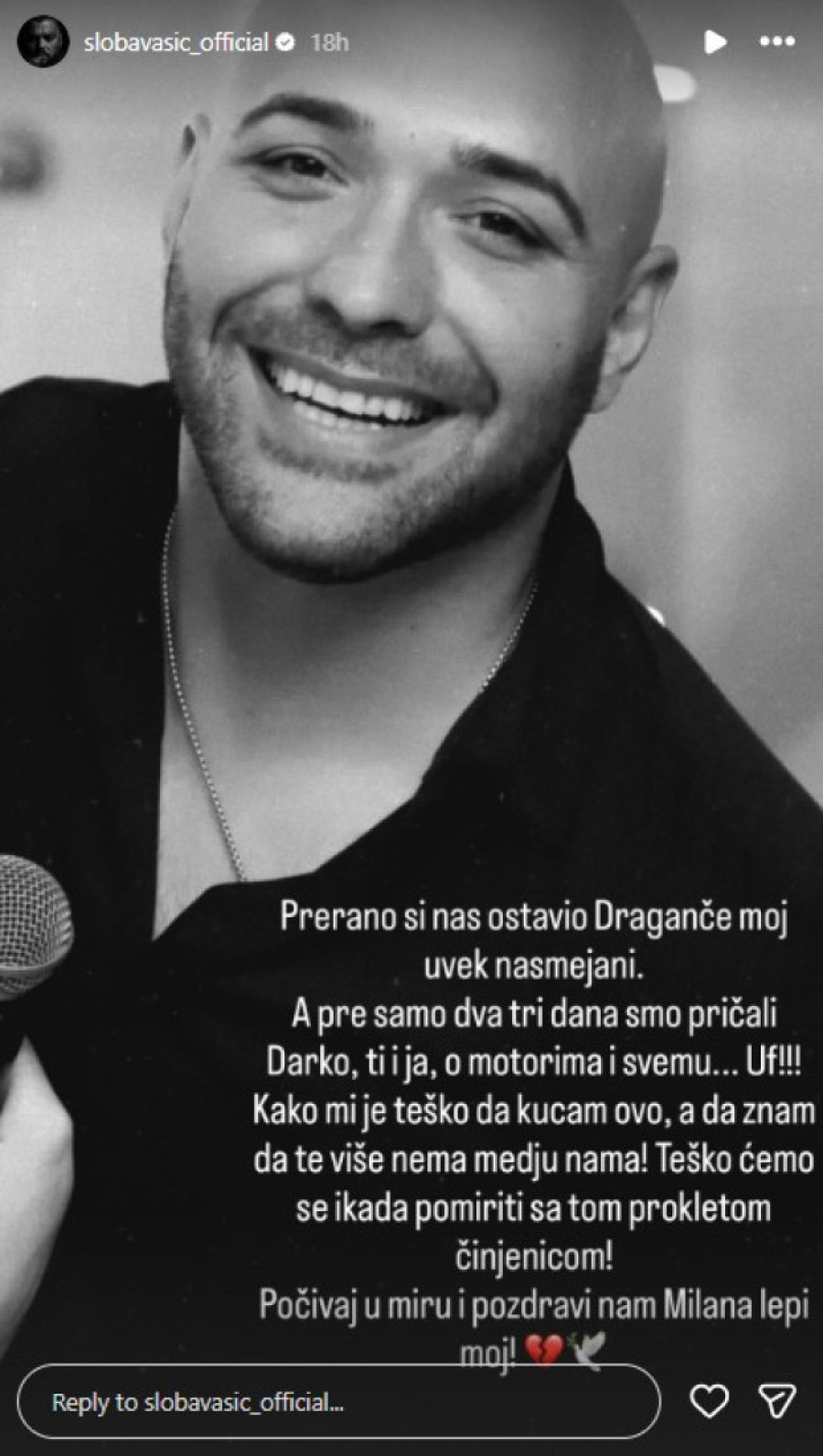 "Pozdravi nam Milana, lepi moj..." Slobu Vasića Draganova smrt slomila - pred porodicom Lazić težak trenutak