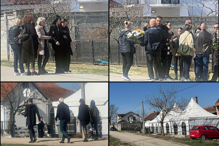 Sahrana brata Darka Lazića: Draganova udovica jedva hoda, pevač ljubi umrlicu (FOTO/VIDEO)