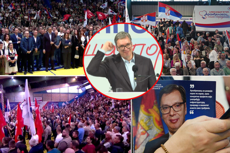 Vučić u Aranđelovcu: "Mi gledamo u budućnost, hoćemo ujedinjenu porodicu i Srbiju!" (FOTO/VIDEO)