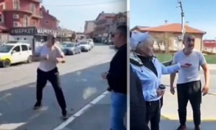 Jeziv napad na aktiviste SNS! Pomahnitali blokader i bivši robijaš pretio, pa fizički nasrnuo (VIDEO)
