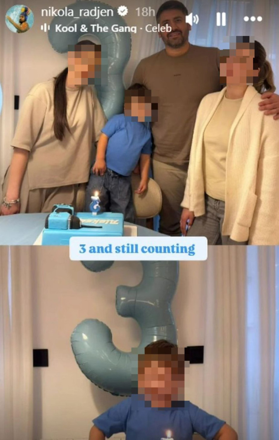 Nikola Rađen proslavio treći rođendan sina Alekseja: Na slavlju bile i ćerke iz braka sa Anom Kokić!