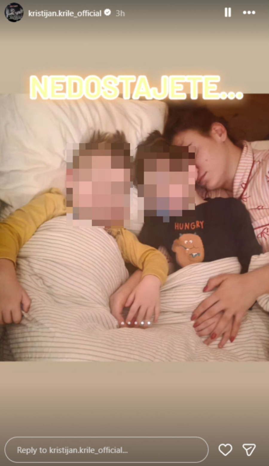 "Nedostajete..." Kristijan Golubović se slomio u jeku drame! (FOTO)