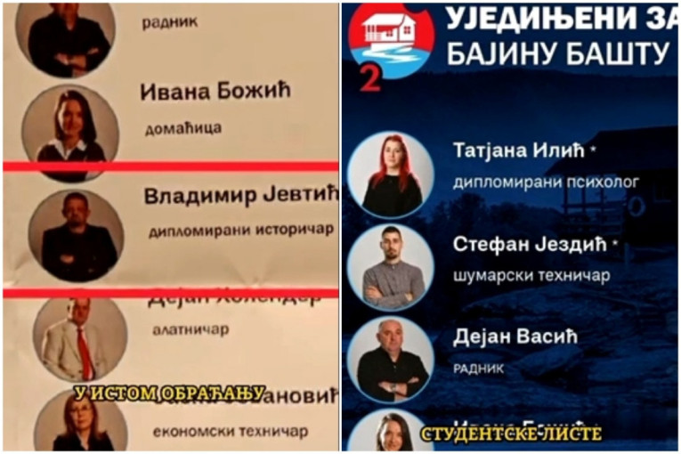 Blokader Vladimir Jevtić na vrhu studentske liste u Bajinoj Bašti: Tvrdi da su Srbi ubijali Bošnjake, poznat po jezivim antisrpskim izjavama