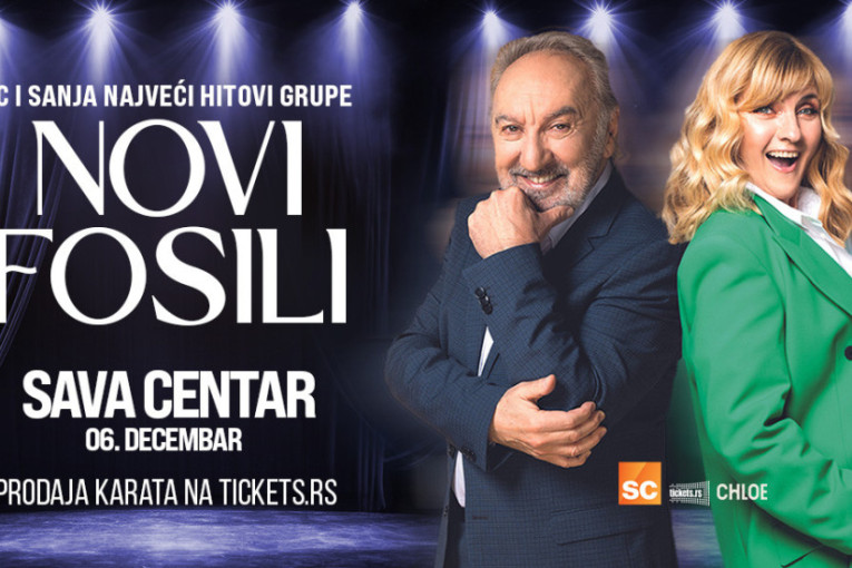 Hitovi Novih fosila u Sava centru 6. decembra:  Sanja Doležal i Zec donose muziku koju obožavaju sve generacije