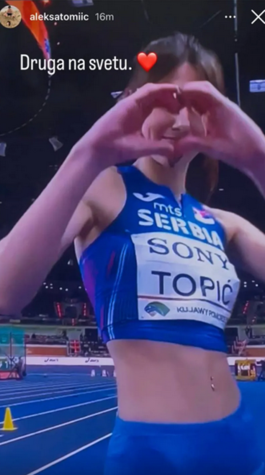 Ovo je dečko srebrne Angeline: I Aleksa je atletičar, pogledajte kako je ispratio njenu borbu na Svetskom prvenstvu (FOTO)