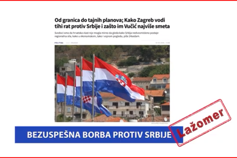 Lažomer: Bezuspešna borba protiv Srbije (VIDEO)