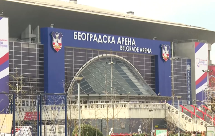 Sve spremno za spektakularan miting SNS-a: Pogledajte kako izgleda prostor ispred Arene (FOTO/VIDEO)