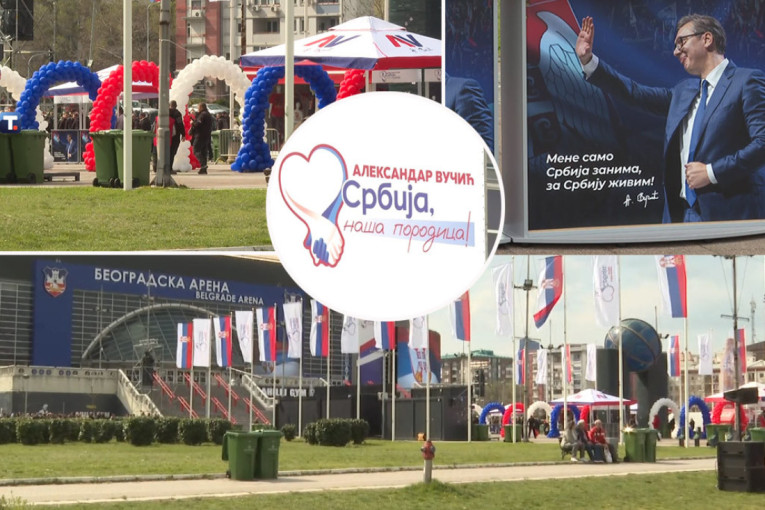 Okuplja se sve više ljudi, vijore se trobojke: Spektakularan skup SNS-a počinje u 16 časova (FOTO/VIDEO)