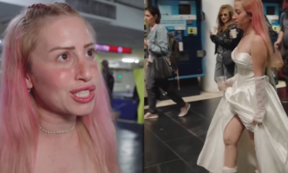 Okolo lete bombe, a ona traži muža: Žena u venčanici u Tel Avivu ide od skloništa do skloništa (VIDEO)