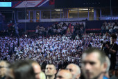 MUP: Na skupu u Beogradskoj areni 70.000 građana, od čega u sali oko 32.000