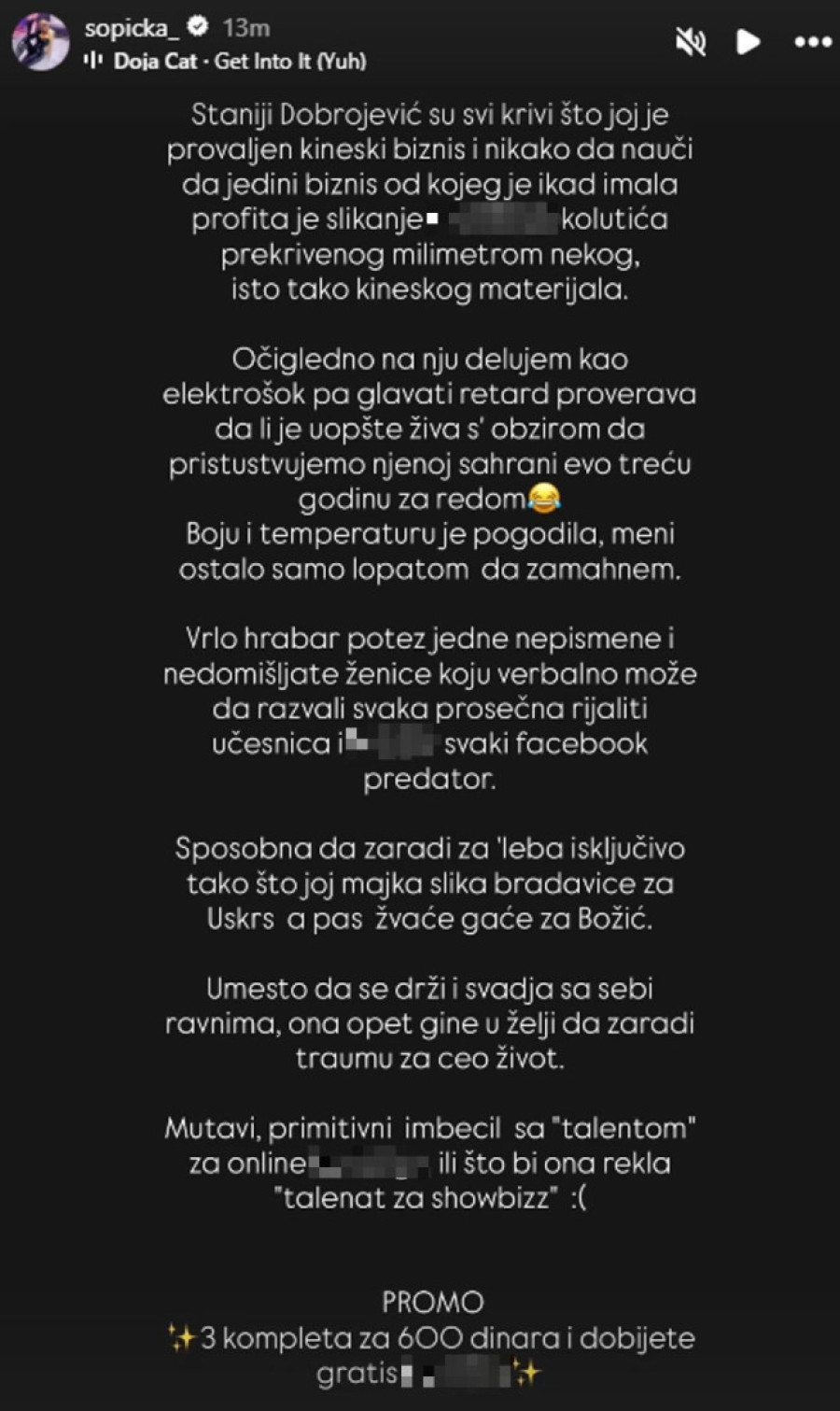 "Glavati retard, mutavi i primitivni imbecil..." Žestok odgovor Šopićke na Stanijine prozivke! (FOTO)