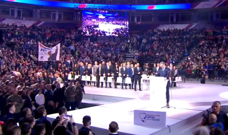 Vučićeva moćna poruka sa skupa u Areni: Pobedićemo ih, pobediti ubedljivo, pobediti pošteno! (VIDEO)