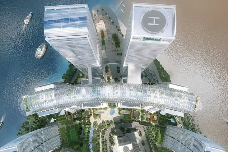 Gigantska konstrukcija iznad grada: Kina podigla najviši horizontalni neboder na svetu (FOTO)