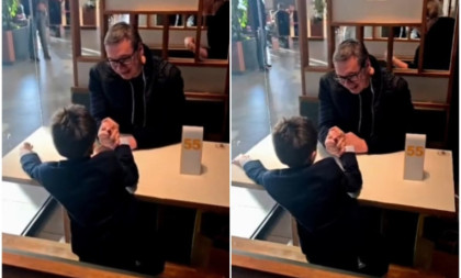 Rešio da izvede tatu: Vučić objavio video sa najmlađim sinom i pokazao kako se provode