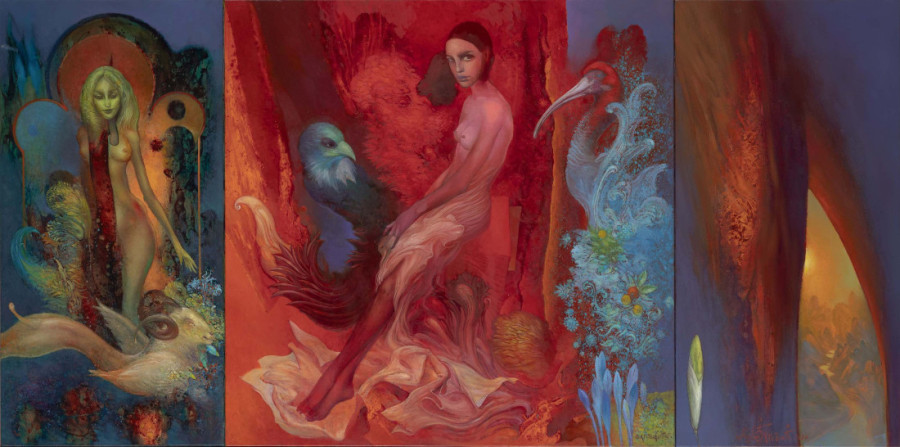 Erotika opasnih i fatalnih žena: Spektakularni radovi Željka Đurovića na izložbi u Likovnoj galeriji Kolarca (FOTO)