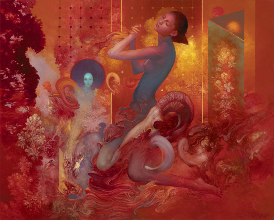 Erotika opasnih i fatalnih žena: Spektakularni radovi Željka Đurovića na izložbi u Likovnoj galeriji Kolarca (FOTO)